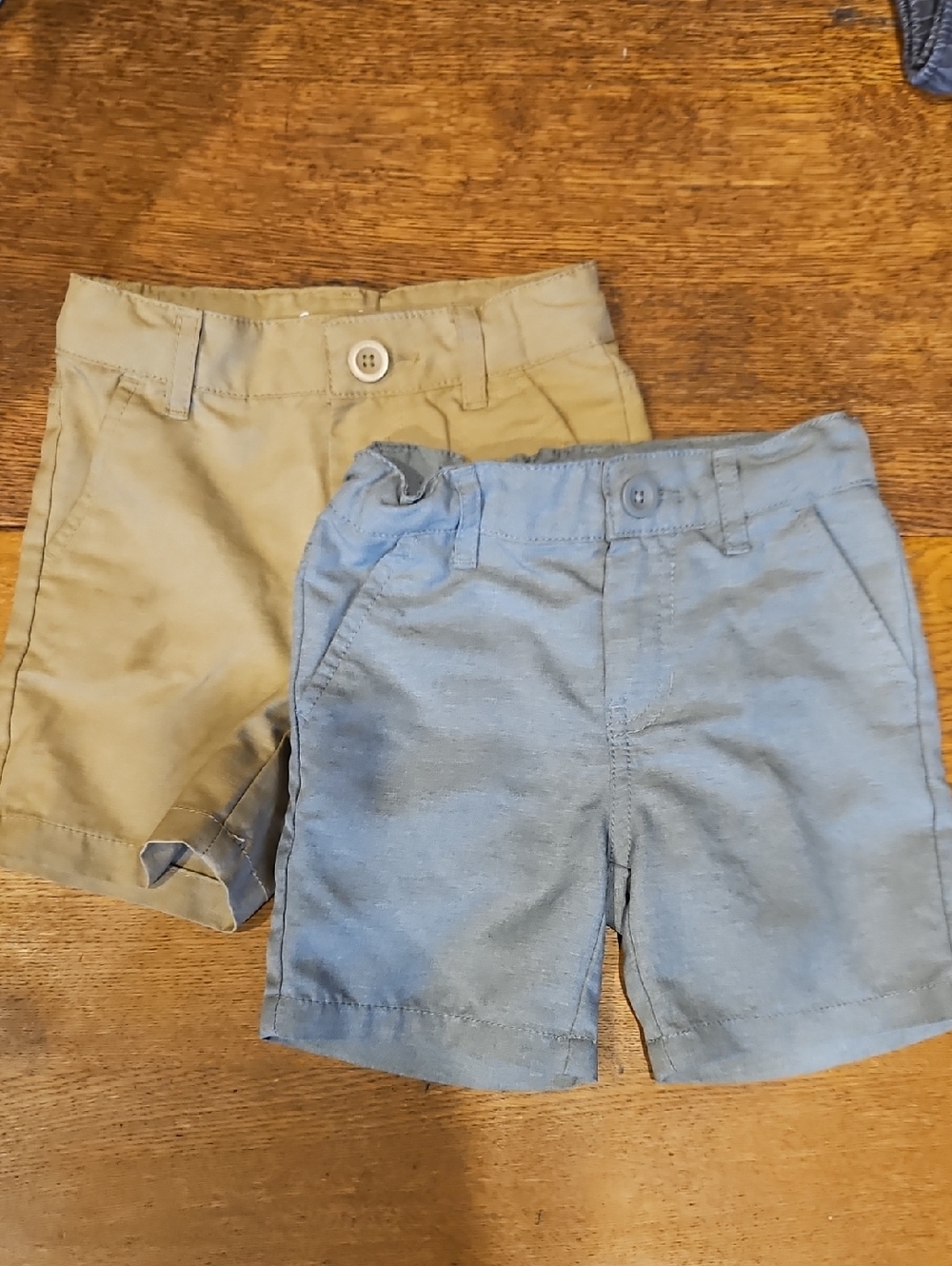 Cat & Jack Boys 2-Pack Shorts in Blue and Khaki